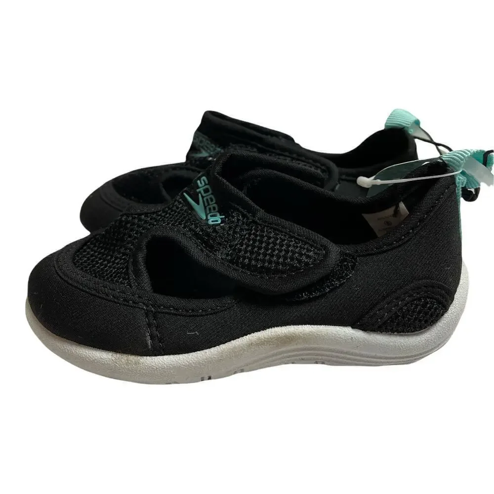 Speedo Hybrid Black Water Shoes Toddler 5/6 NWT